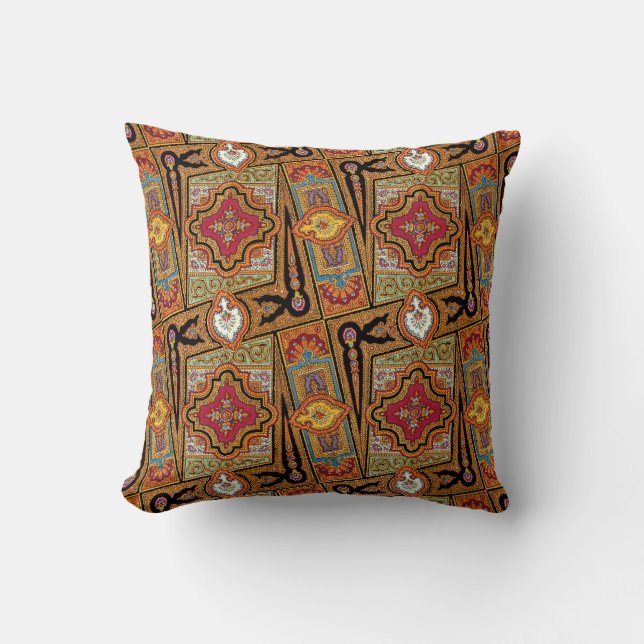 Vintage Kashmir Mönster Design Kudde (Framsida)