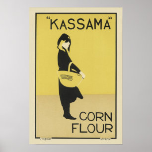 Vintage Kassama Maj Flour Ad Poster