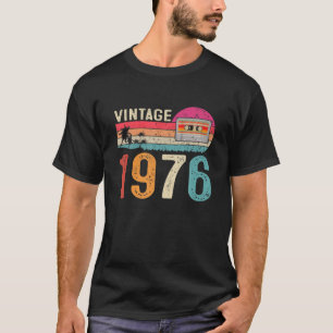 Vintage Kassett 1976 Born 46:e födelsedagen T Shirt