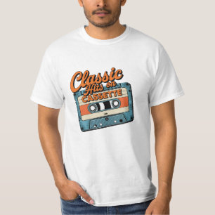 Vintage - Kassettestarmönster T Shirt