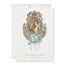 Vintage Katolska kyrkan Bröllop Mint Lavender