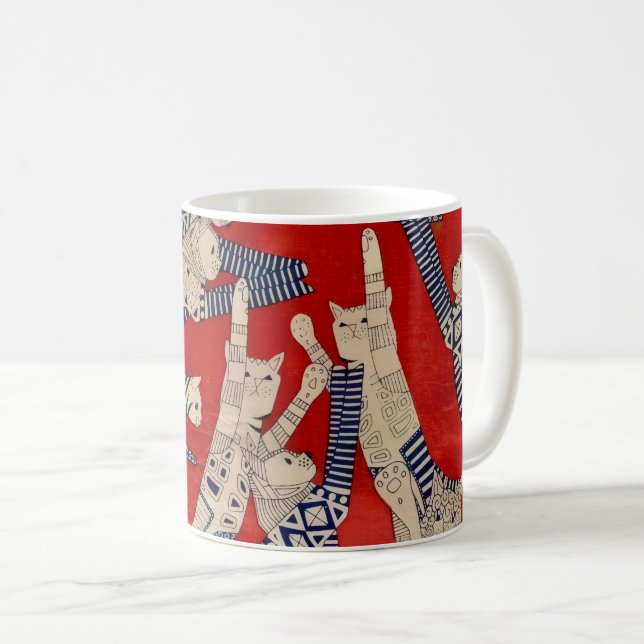 Vintage Katt Fabriksmugg Kaffemugg (Framsida höger)