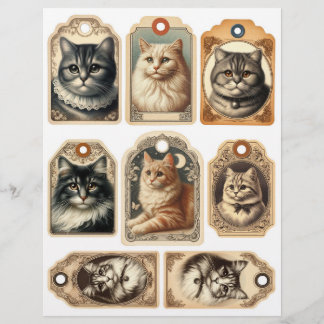 Vintage Katt- och kattungar Märkre