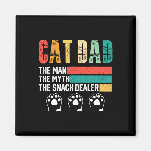Vintage Katt Pappa, mannen, myth Snack Dealer Fath Magnet