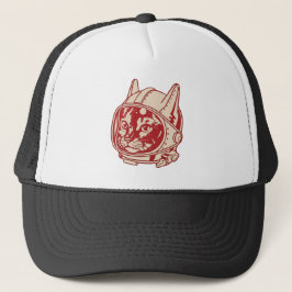 Vintage kattastronaut keps