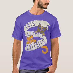 Vintage katter mot anrop t shirt