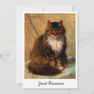 Vintage Kattkonst Maine Coon - Bara För Att Vara S Kort
