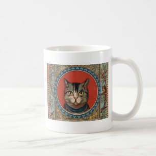 Vintage Kattliv för Kitty Cat Klassisk Victorian Kaffemugg