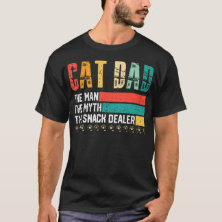 Vintage Kattpappa Mannen Myten Snabbköpshandlare T Shirt