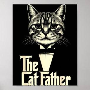 Vintage kattpappa pappa liv kattpappa glad fadersd poster