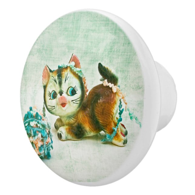 Vintage Kattunge Knopp (Höger)