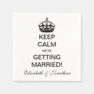 Vintage Keep Calm Vi Gifter Oss! Pappersservett