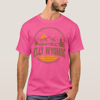 Vintage Kelly Wyoming Mountain Hiking Souvenir Pri T Shirt