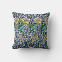 Vintage Kennet Blommigt William Morris art Blue