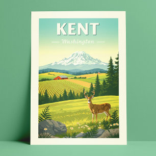 Vintage Kent Washington Vykort