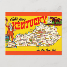 Vintage Kentucky kartpostkort Vykort