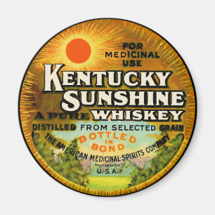 Vintage Kentucky Whiskey-etikett Magnet