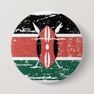 Vintage kenyansk flagg knapp