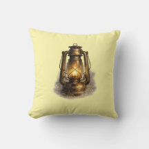 Vintage Kerosenlampa Mjuk Gul Kudd