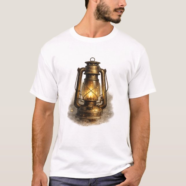 Vintage Kerosenlampa T-Shirt (Framsida)