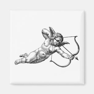 Vintage Kerub Cupid Kärlek Magnet