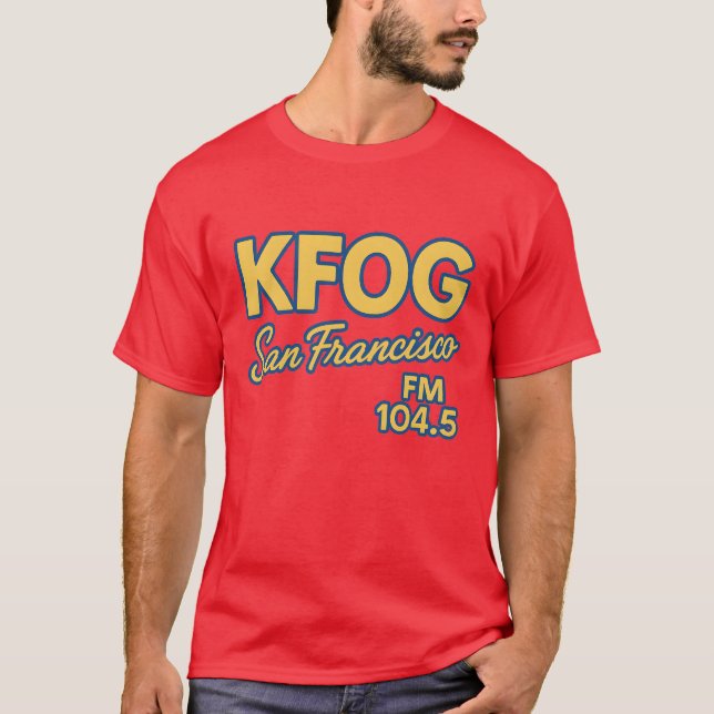 Vintage KFOG - San Francisco T Shirt (Framsida)