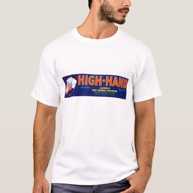 Vintage Kick-Räcker fruktetiketten Tee (Framsida)