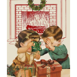 Vintage Kids julkort Kort