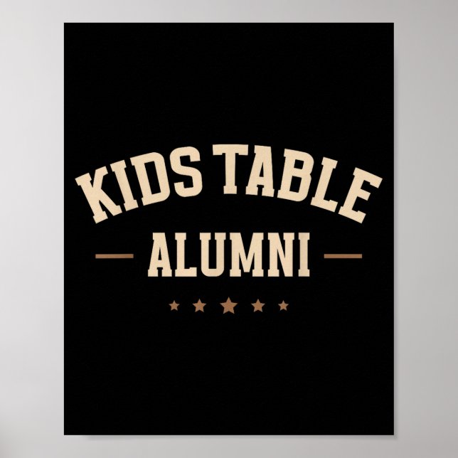 Vintage Kids Table Alumni Thanksgiving Fall Season Poster (Framsidan)