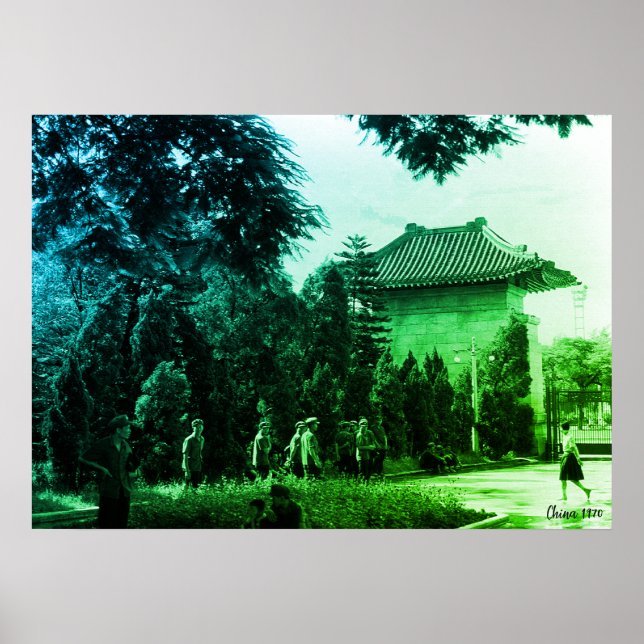 Vintage Kina Canton martyrpark Poster (Framsidan)