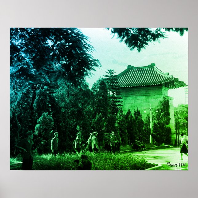 Vintage Kina Canton martyrpark Poster (Framsidan)