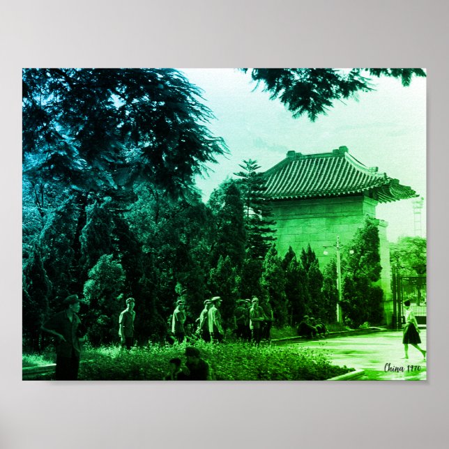 Vintage Kina Canton martyrpark Poster (Framsidan)