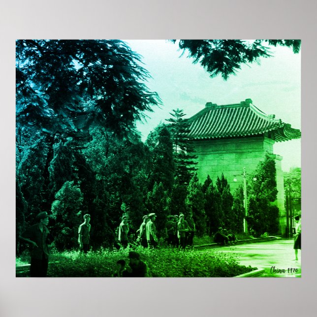 Vintage Kina Canton martyrpark Poster (Framsidan)
