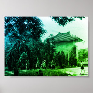 Vintage Kina Canton martyrpark Poster