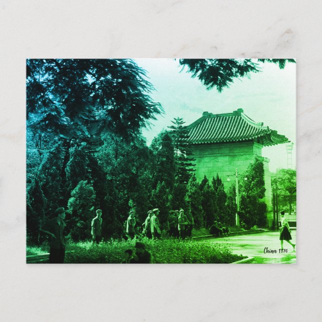Vintage Kina Canton martyrpark Vykort (Framsida)
