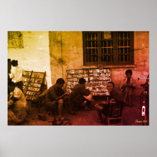 Vintage Kina Changsha boklån Poster