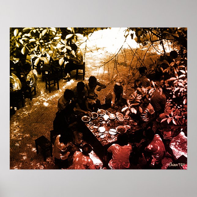 Vintage Kina Kanton restaurang Poster (Framsidan)