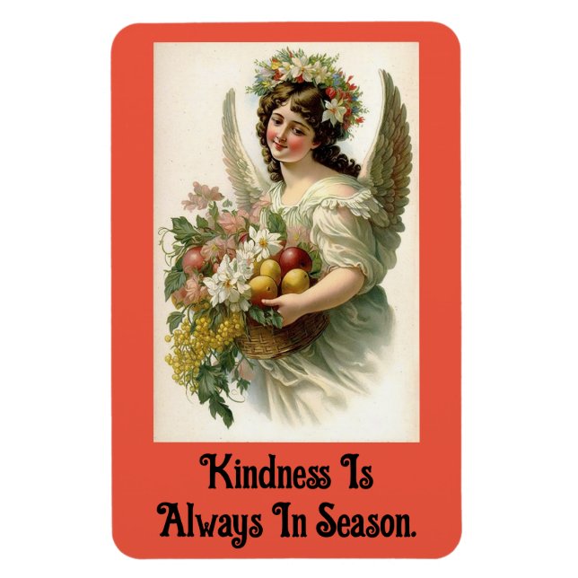 Vintage Kindness Angel Flexible Magnet (Vertikal)