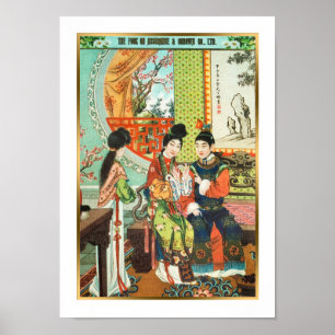 Vintage kinesisk annons Antique Stil Poster