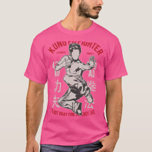 Vintage Kinesisk martialkonst Kung fu Fighting T Shirt