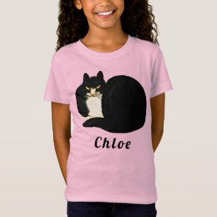 Vintage Kinesisk Qing Dynasty Black Manchu Cat T Shirt