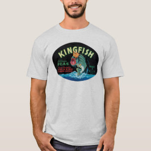 Vintage Kingfish äras Låda etikett T-shirt