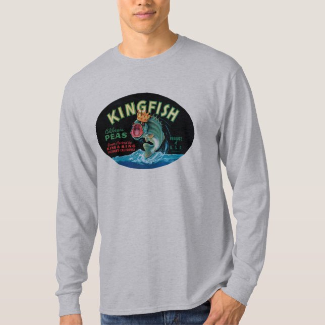 Vintage Kingfish Peas Label - Shirt T (Framsida)