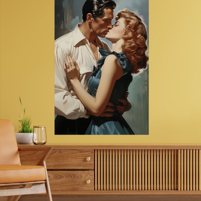 Vintage Kissing par Poster (Vardagsrum 2)