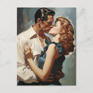 Vintage Kissing par Vykort
