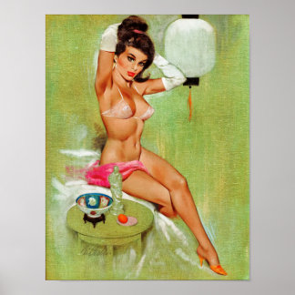 Vintage Kitch, poster en tjej