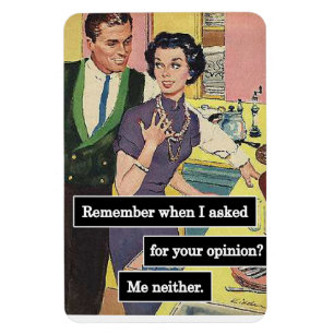 Vintage Kitchen - alla har åsikter Magnet
