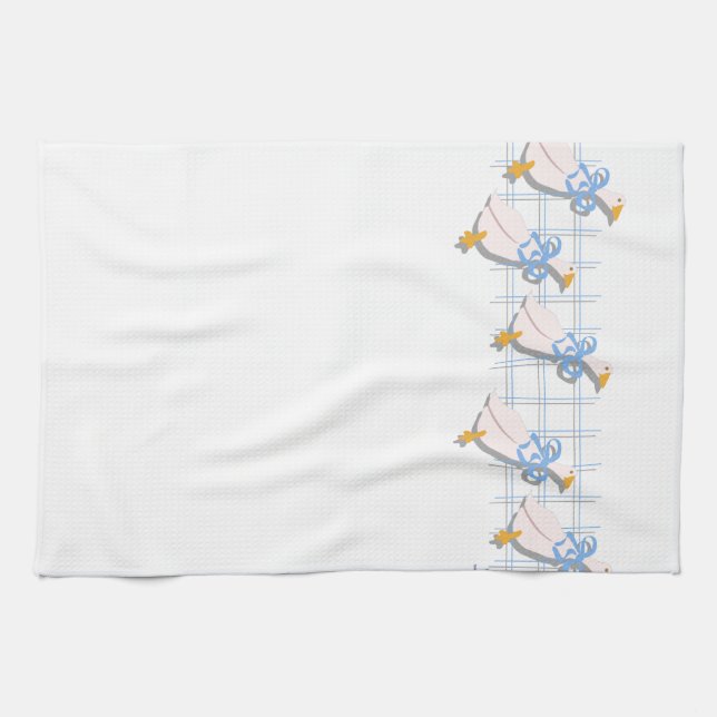 Vintage Kitchen Goose Nostalgia Kitchen Stil Kökshandduk (Horisontell)