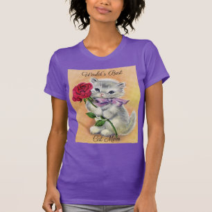 Vintage Kitten med Ro T Shirt