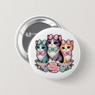 Vintage Kittens med ben Knapp
